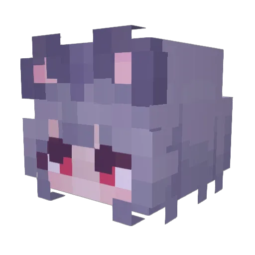 KiroTheRat Minecraft avatar head, 3D render