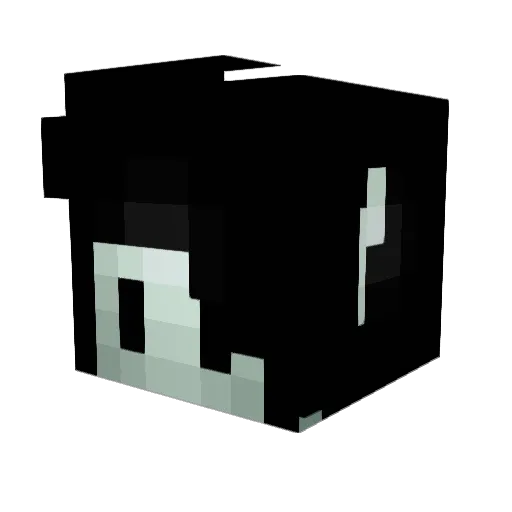 Kirohme Minecraft avatar head, 3D render