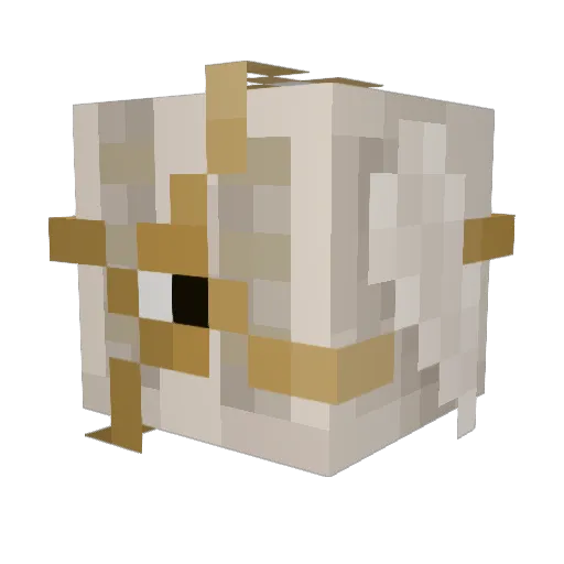 Kiroidd Minecraft avatar head, 3D render