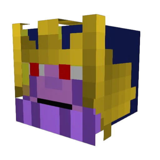 Kirojan Minecraft avatar head, 3D render