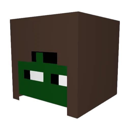 Kiroko3690 Minecraft avatar head, 3D render