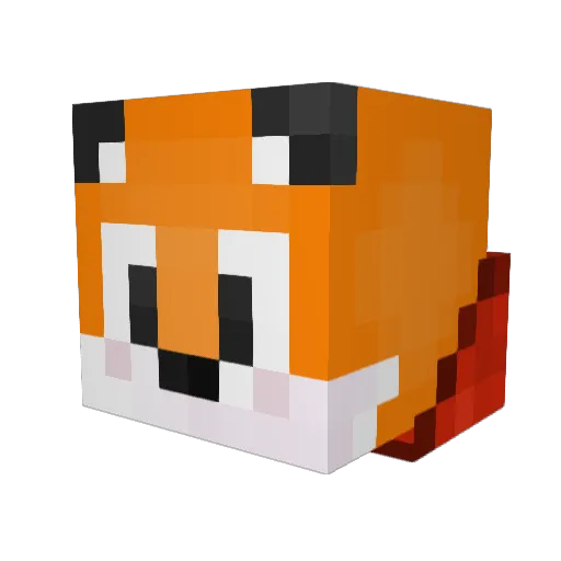 Kirredx3 Minecraft avatar head, 3D render