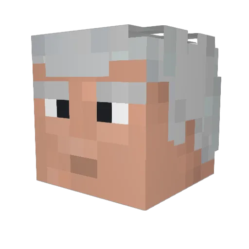 KirrerRi Minecraft avatar head, 3D render