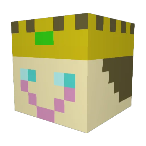 Kirrosive Minecraft avatar head, 3D render