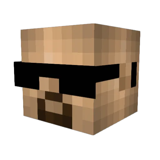 KirsAs Minecraft avatar head, 3D render
