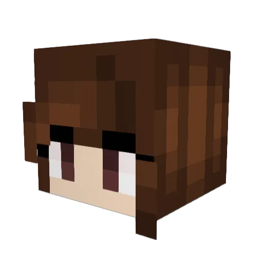 Kirschbacke Minecraft avatar head, 3D render
