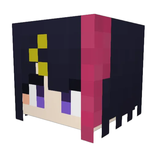 Kirschbaum_cat Minecraft avatar head, 3D render