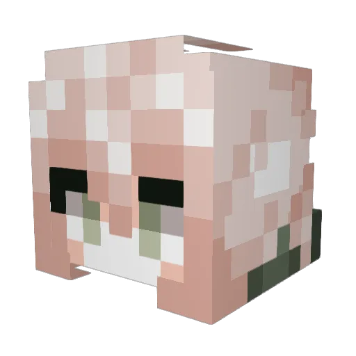 KirshaAy Minecraft avatar head, 3D render