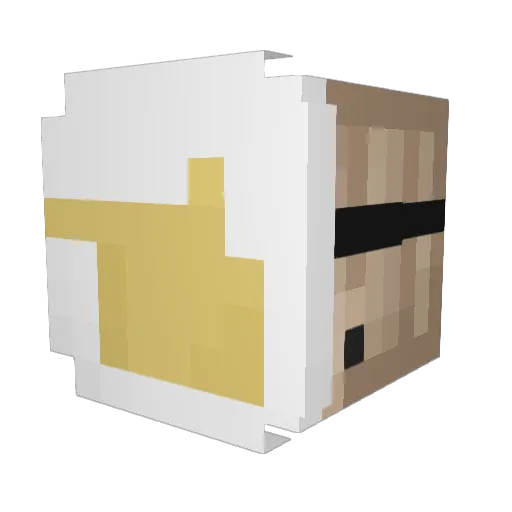 Kirsian_ Minecraft avatar head, 3D render