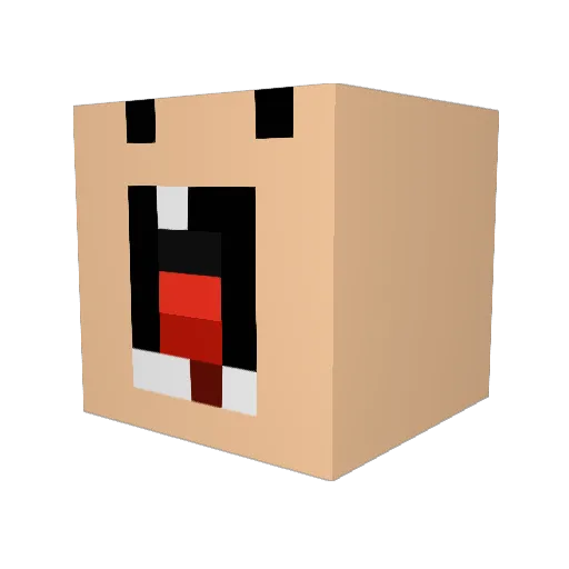Kirson Minecraft avatar head, 3D render