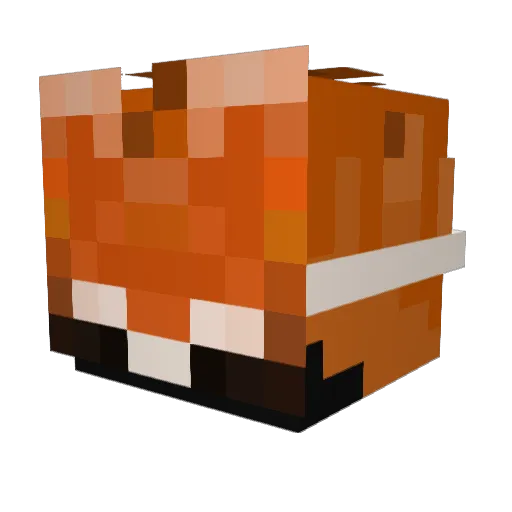 Kirty_ Minecraft avatar head, 3D render