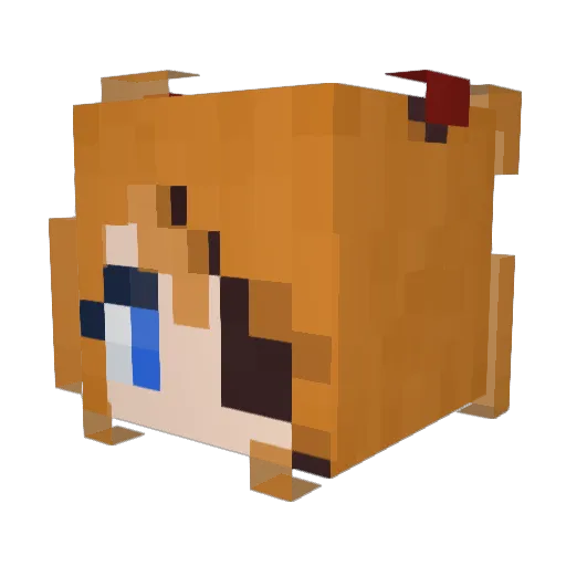 KiruAFK Minecraft avatar head, 3D render