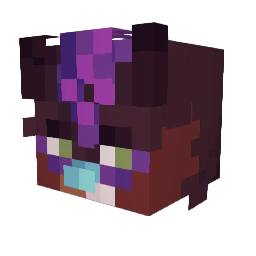 Kiru_Nuvem Minecraft avatar head, 3D render