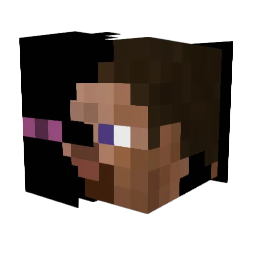 Kirul11 Minecraft avatar head, 3D render