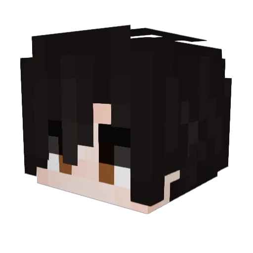 Kirushid Minecraft avatar head, 3D render