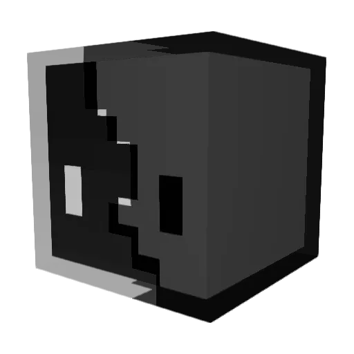Kirut Minecraft avatar head, 3D render