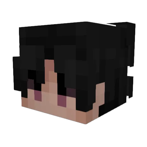 Kiruza Minecraft avatar head, 3D render
