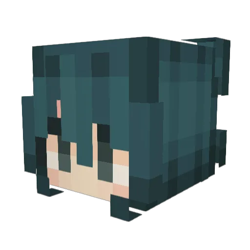 Kiry Minecraft avatar head, 3D render