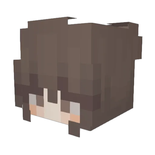 Kiryanrose Minecraft avatar head, 3D render