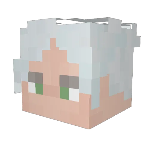 Kiryha_Warpath Minecraft avatar head, 3D render