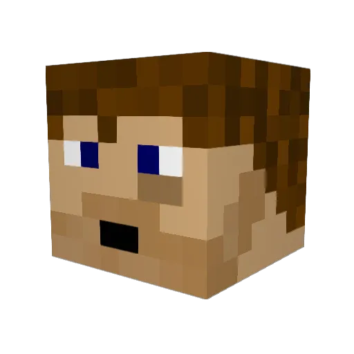 KiryuChan2701 Minecraft avatar head, 3D render