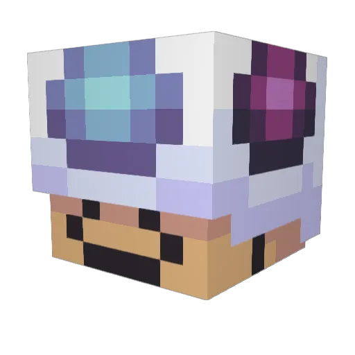 Kis_Lo Minecraft avatar head, 3D render