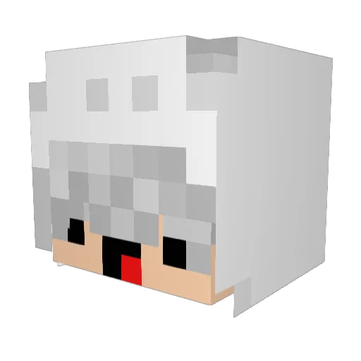 Kischilian Minecraft avatar head, 3D render