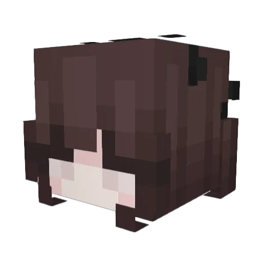 Kise7 Minecraft avatar head, 3D render