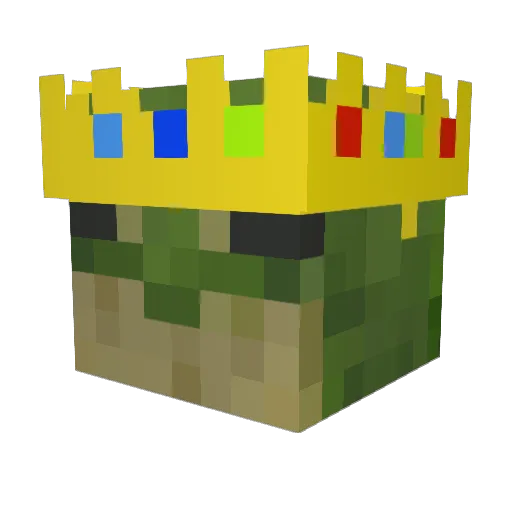 Kisekey Minecraft avatar head, 3D render