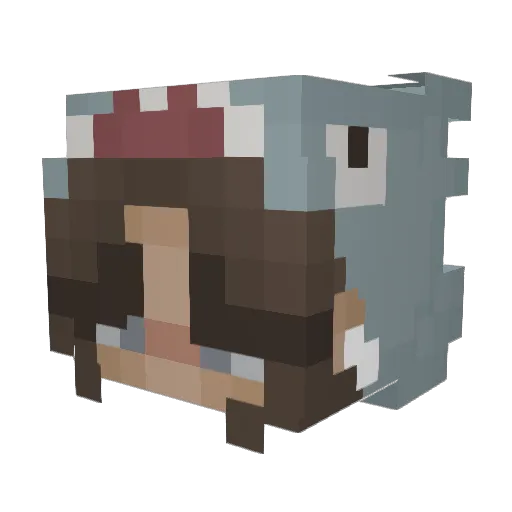 KisforKetamine Minecraft avatar head, 3D render