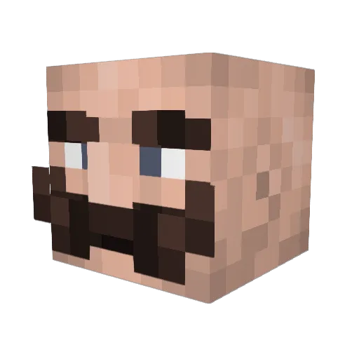 Kisiel0074 Minecraft avatar head, 3D render