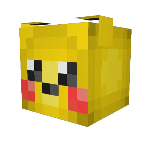 Kisiel10 Minecraft avatar head, 3D render