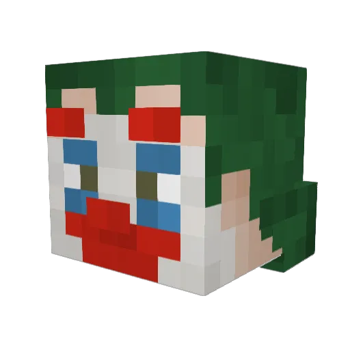 Kisielovsky Minecraft avatar head, 3D render