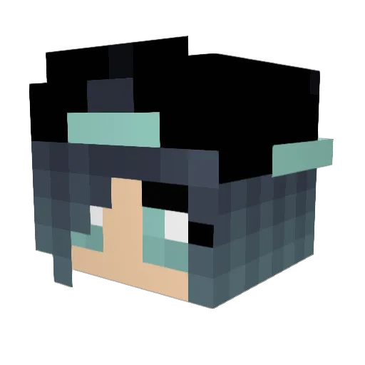 Kiskos4444 Minecraft avatar head, 3D render