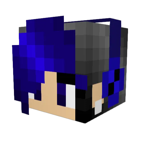 Kismul Minecraft avatar head, 3D render