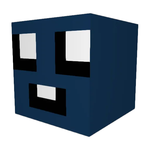 Kispakka Minecraft avatar head, 3D render