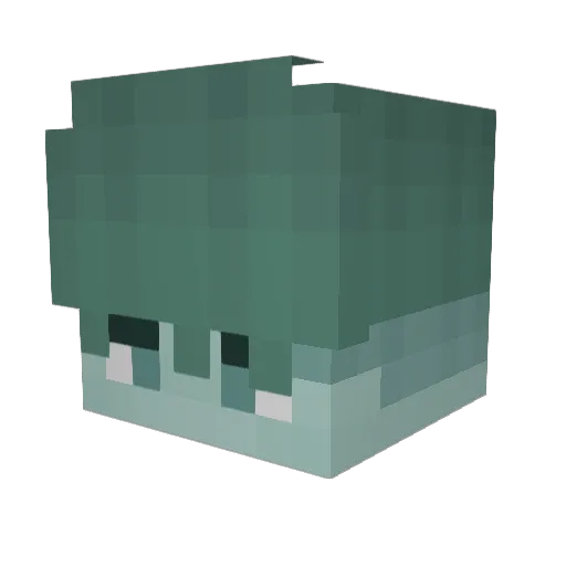 Kiss3sAndHugs Minecraft avatar head, 3D render