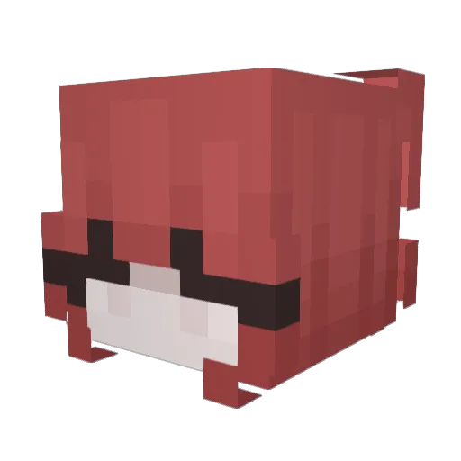 KissMeQueen Minecraft avatar head, 3D render