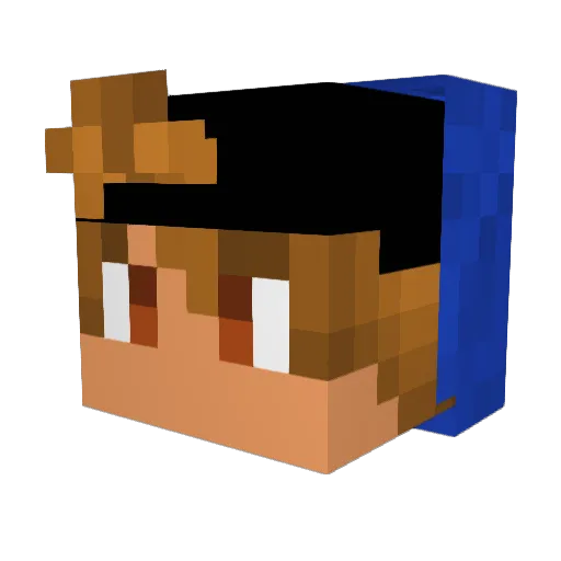KissMy40CPS_L Minecraft avatar head, 3D render