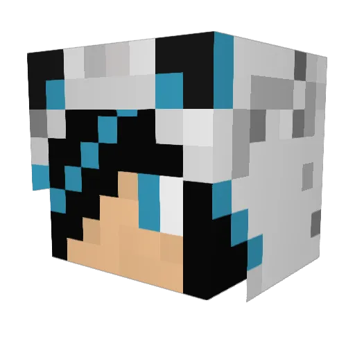KissMyPickels Minecraft avatar head, 3D render