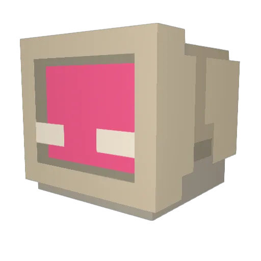 KissYourComputer Minecraft avatar head, 3D render