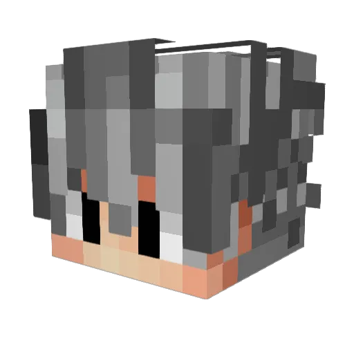 KissYz233 Minecraft avatar head, 3D render
