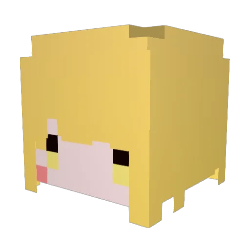 Kiss_Kill Minecraft avatar head, 3D render