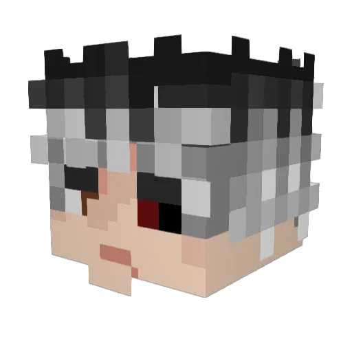 Kiss_Shot23 Minecraft avatar head, 3D render