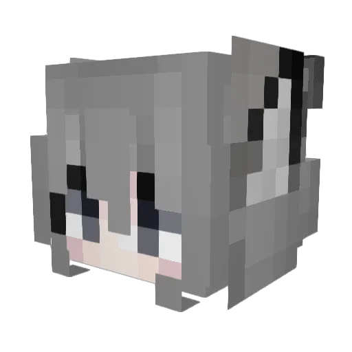 Kiss_ss Minecraft avatar head, 3D render