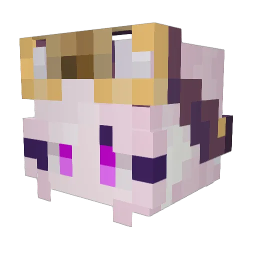 Kissel_Mr Minecraft avatar head, 3D render