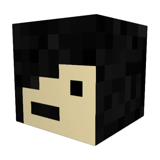 Kissmesoftly23 Minecraft avatar head, 3D render