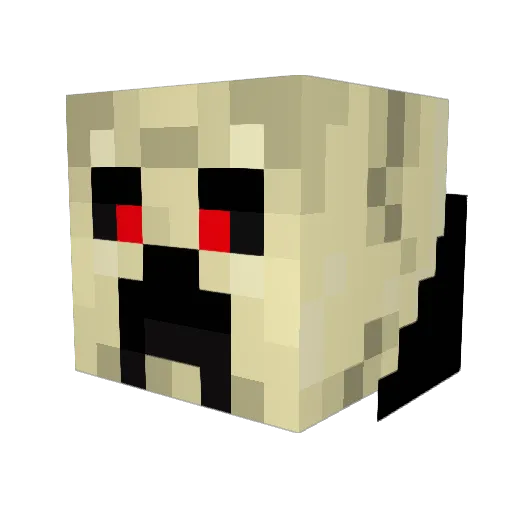 KissyPvP Minecraft avatar head, 3D render