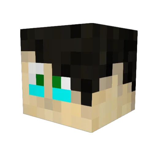 Kistjes Minecraft avatar head, 3D render