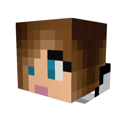 Kistrell Minecraft avatar head, 3D render